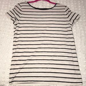 Scallop striped tee from Loft